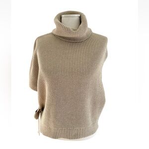 Alp N Rock Akira Womens Turtleneck Sweater Vest Sz XS Beige